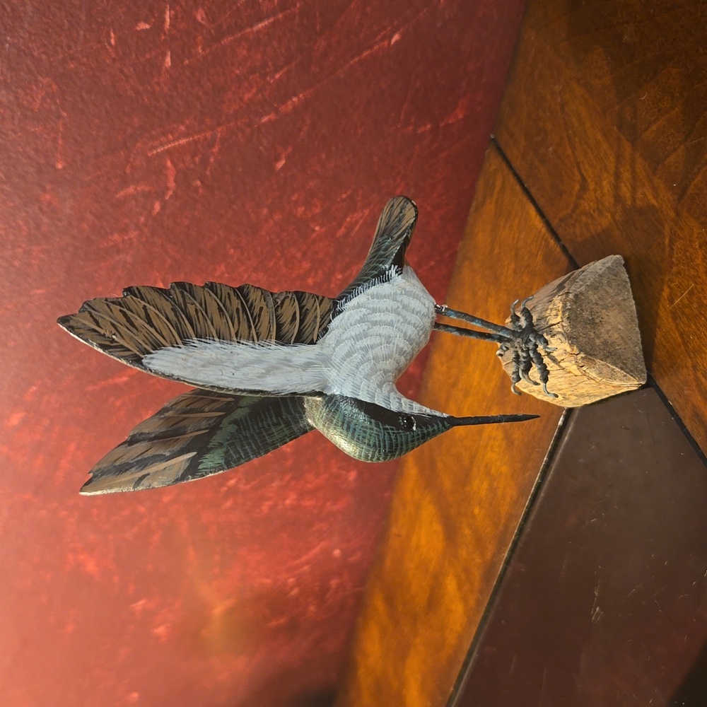 Angawa Art Studio - Rare - Hummingbird Wooden Carving -Pre-owned/Vintage